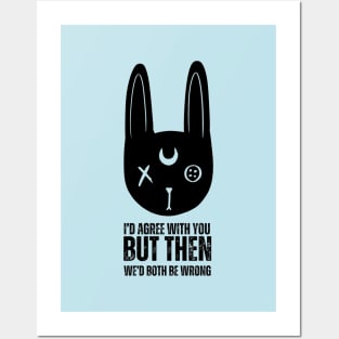 creepy cute bunny Posters and Art